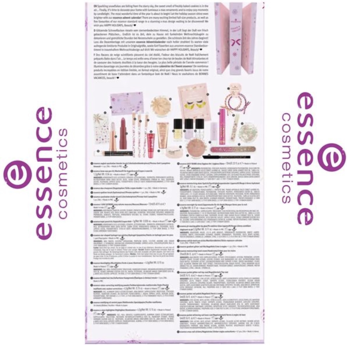 essence cosmetics Calendrier de l'Avent Faites plus de ce qui