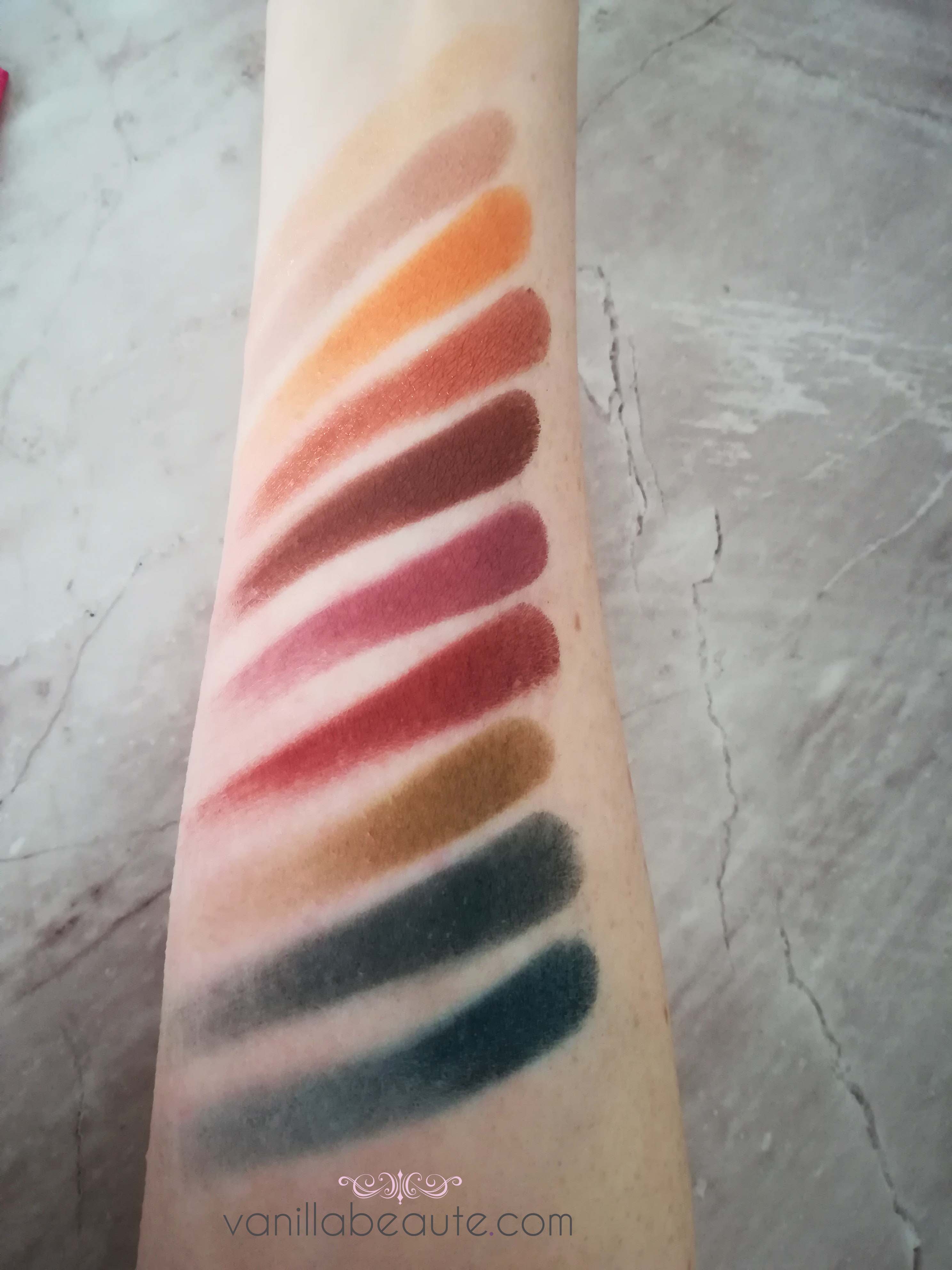 swatches Jeffree Star palette Androgyny