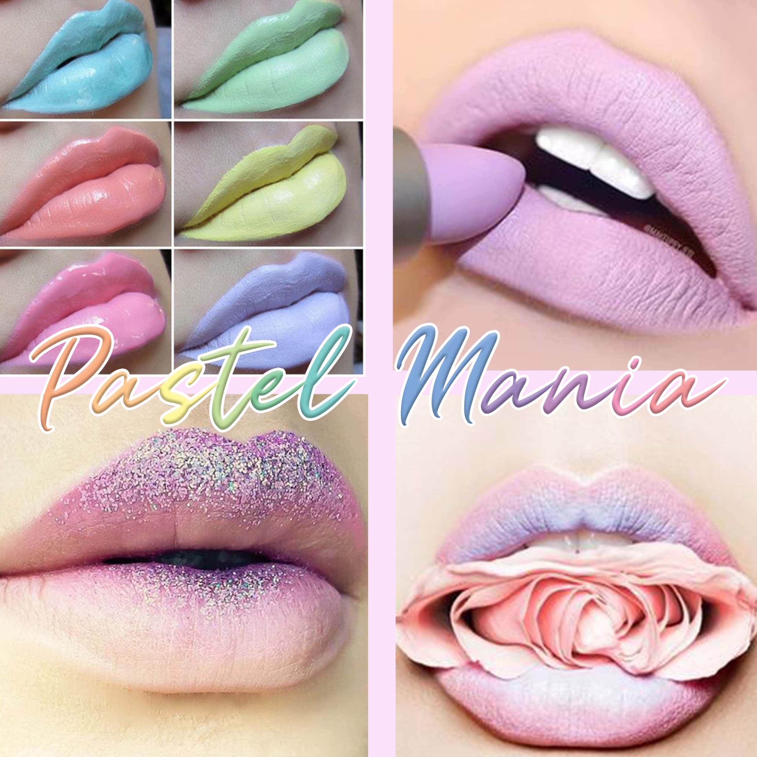 maquillage pastel lèvres