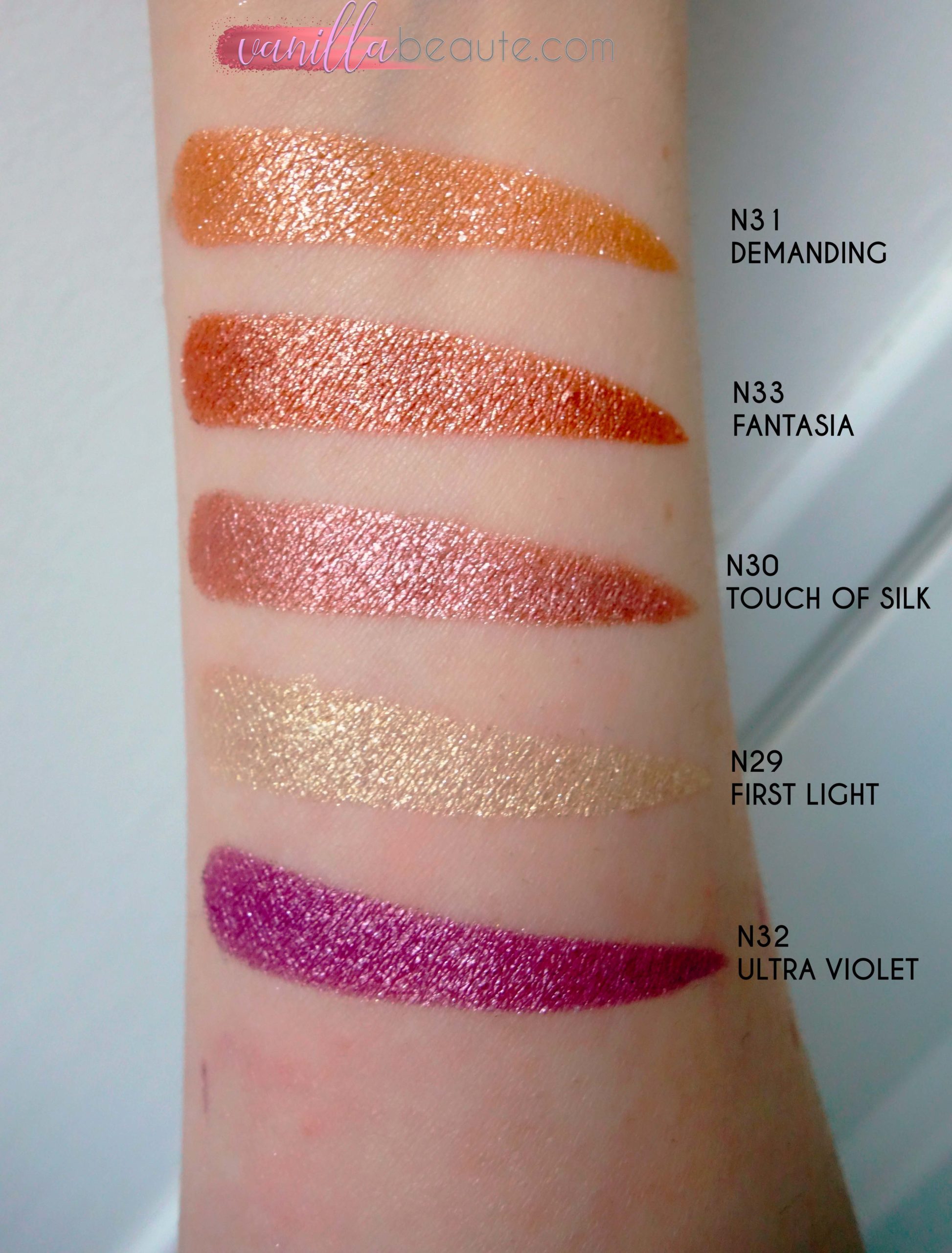 Fard Sephora Colorful Metal Effect swatches