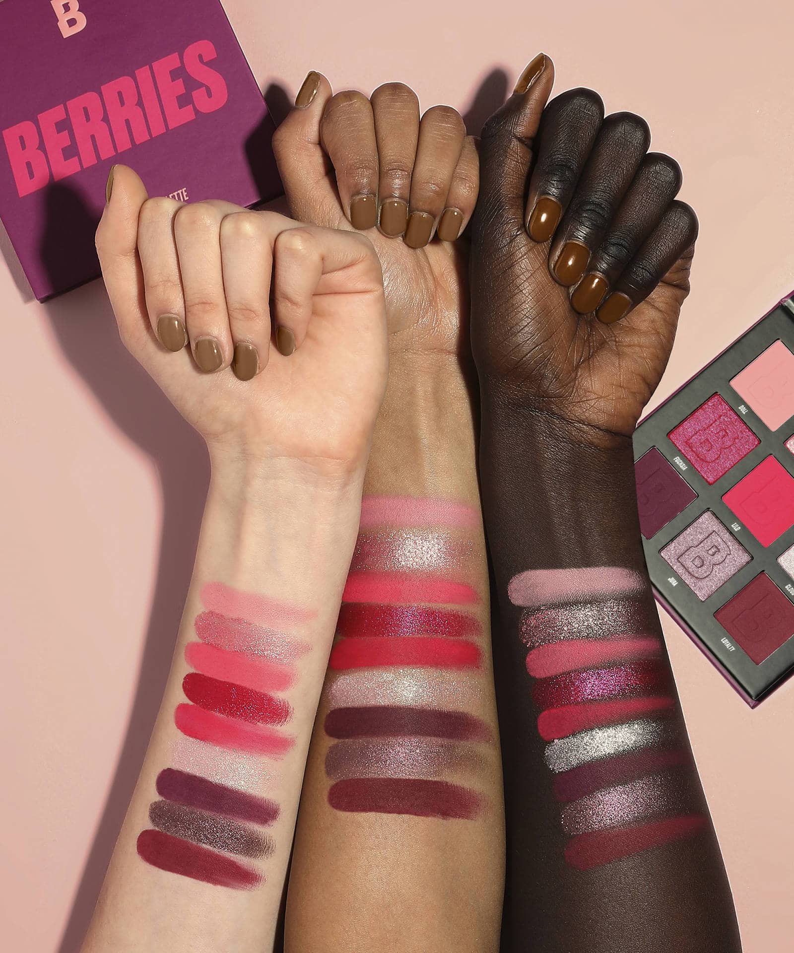 colour palette beautybay berries swatches