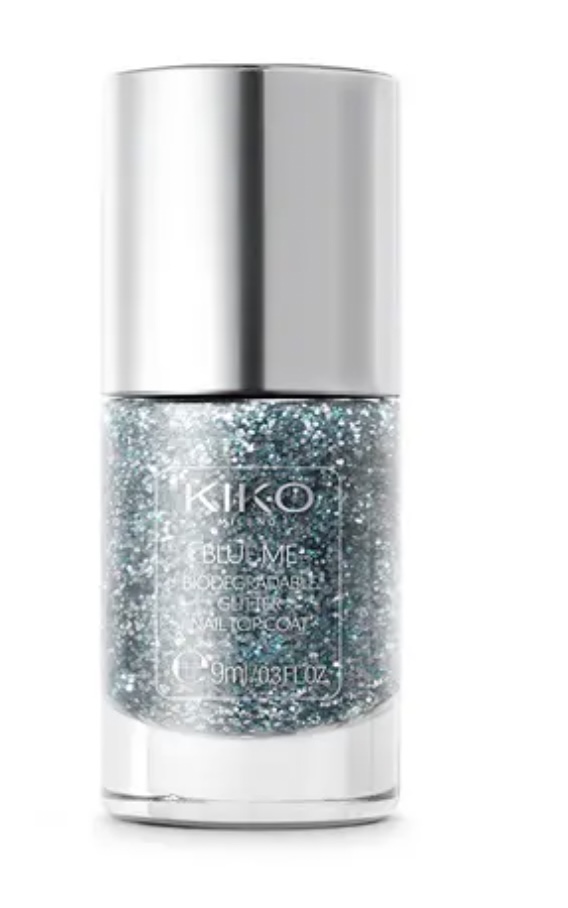 Collection automne 2022 de KIKO Blue Me Biodegradable Glitter Top Coat