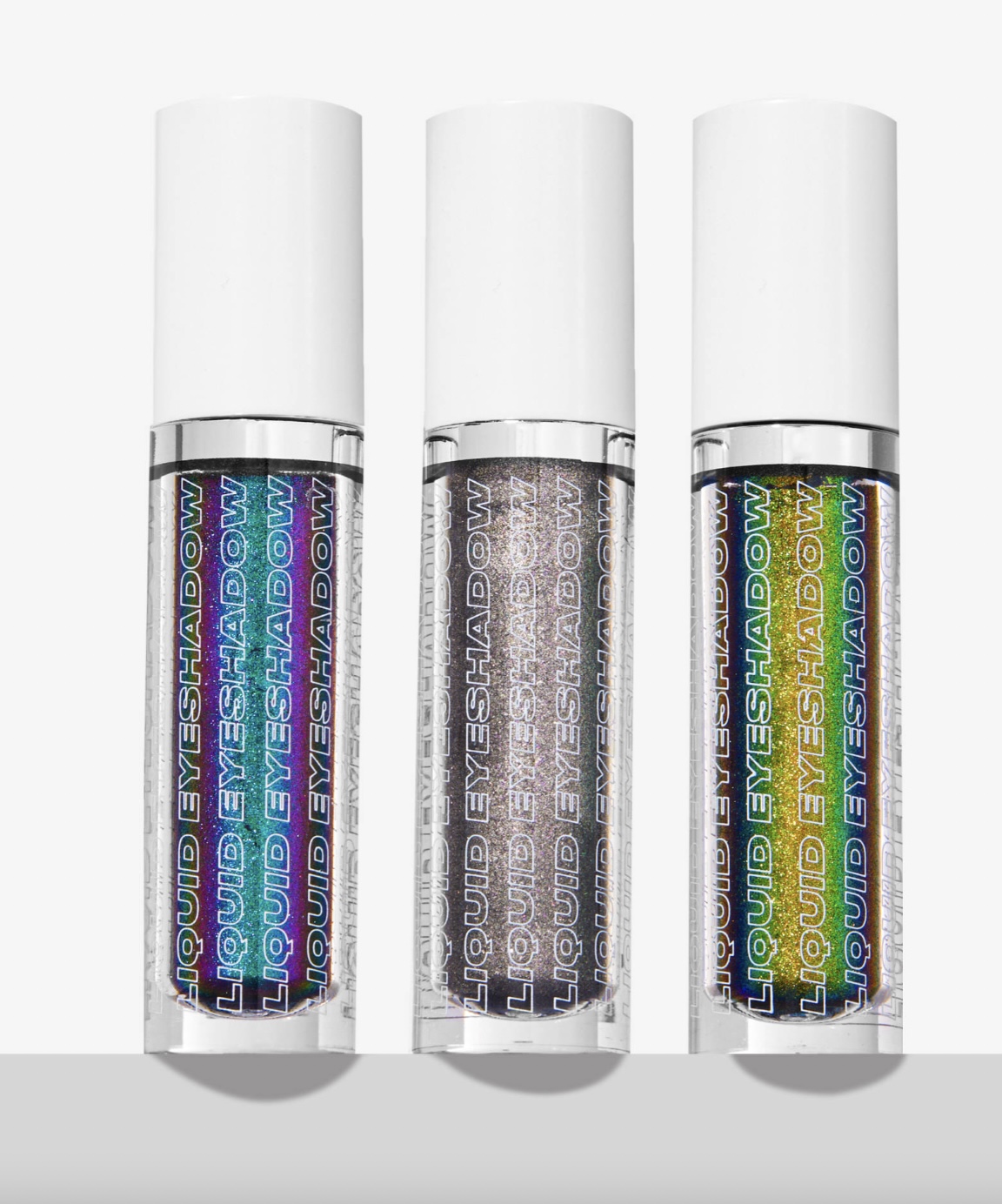 By Beauty Bay Liquid Crystal eyeshadow trio chrome collection