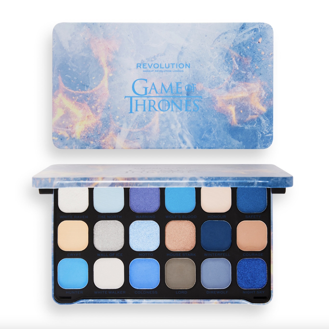 Revolution X Game of Thrones Winter is Coming Forever Paleta de sombras impecable