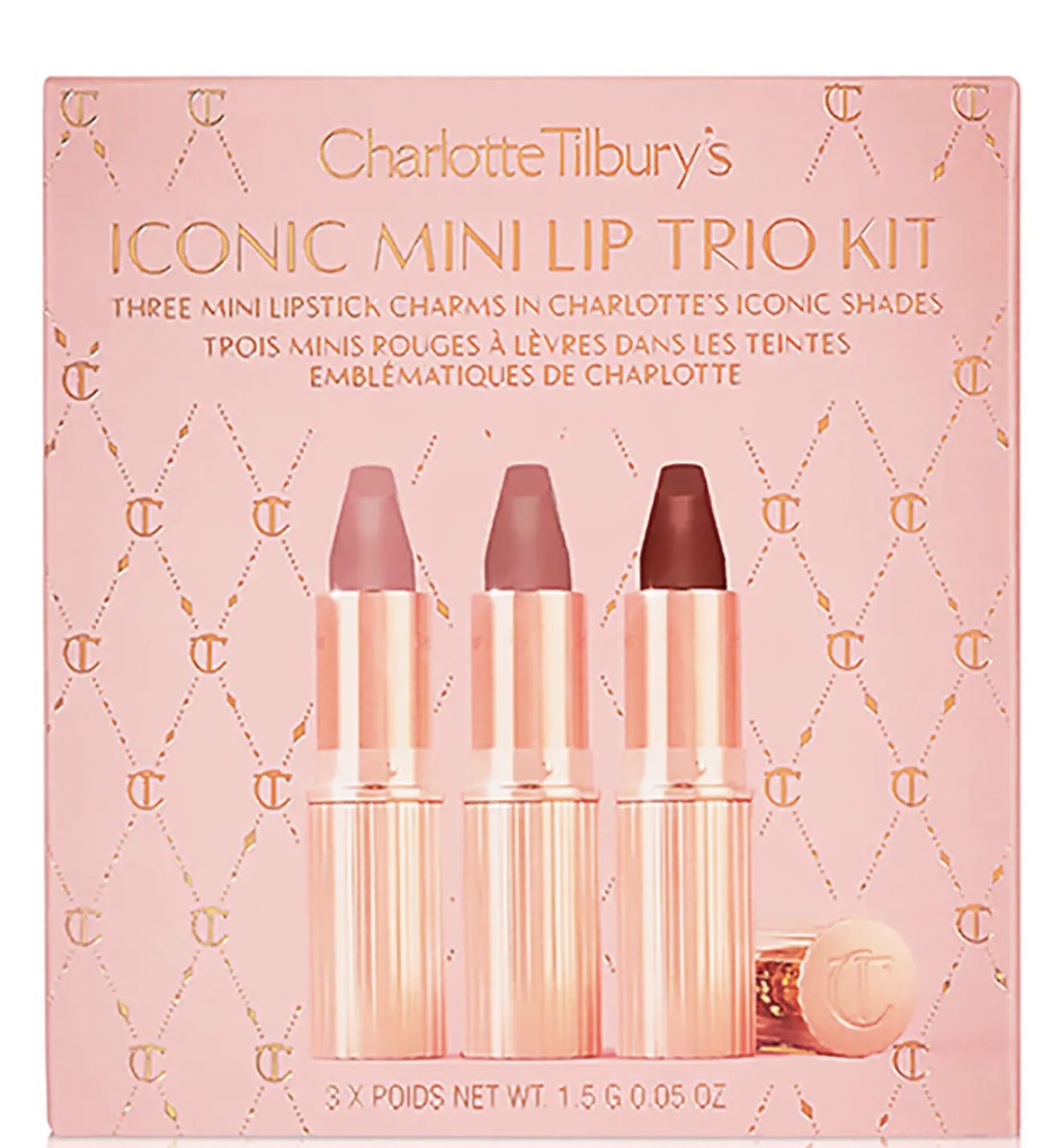 Collection Noël 2022 Charlotte Tilbury Iconic Mini Lip Trio 