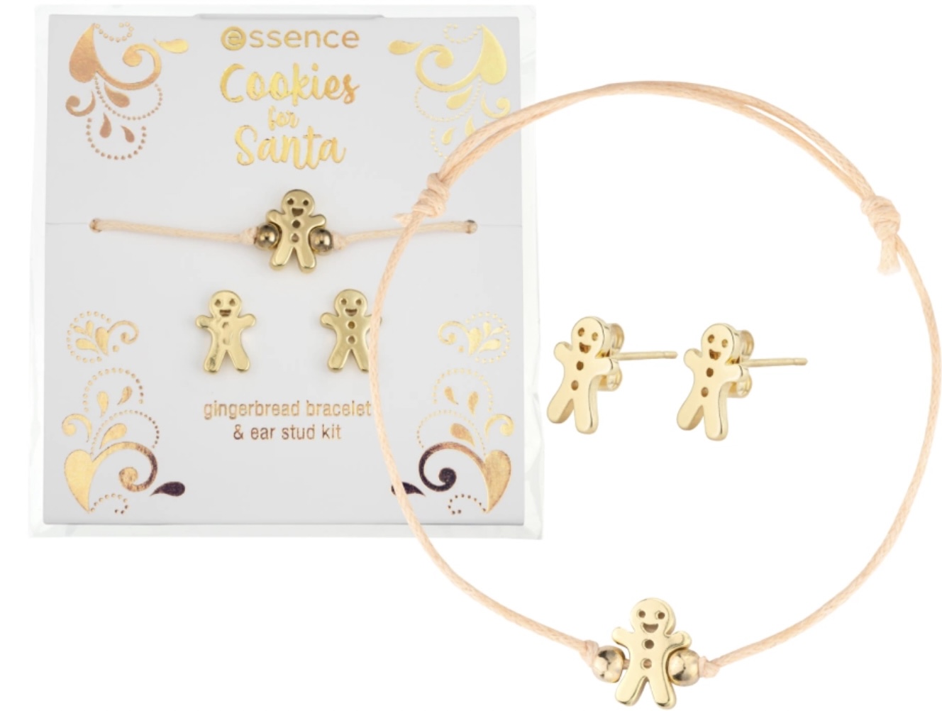Collection Noël 2022 de Essence Gingerbread Bracelet & Ear Stud Kit