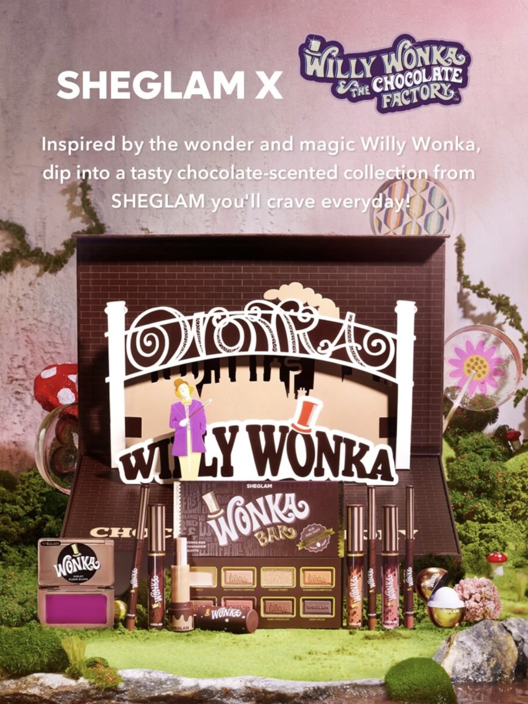 Sheglam X Willy Wonka