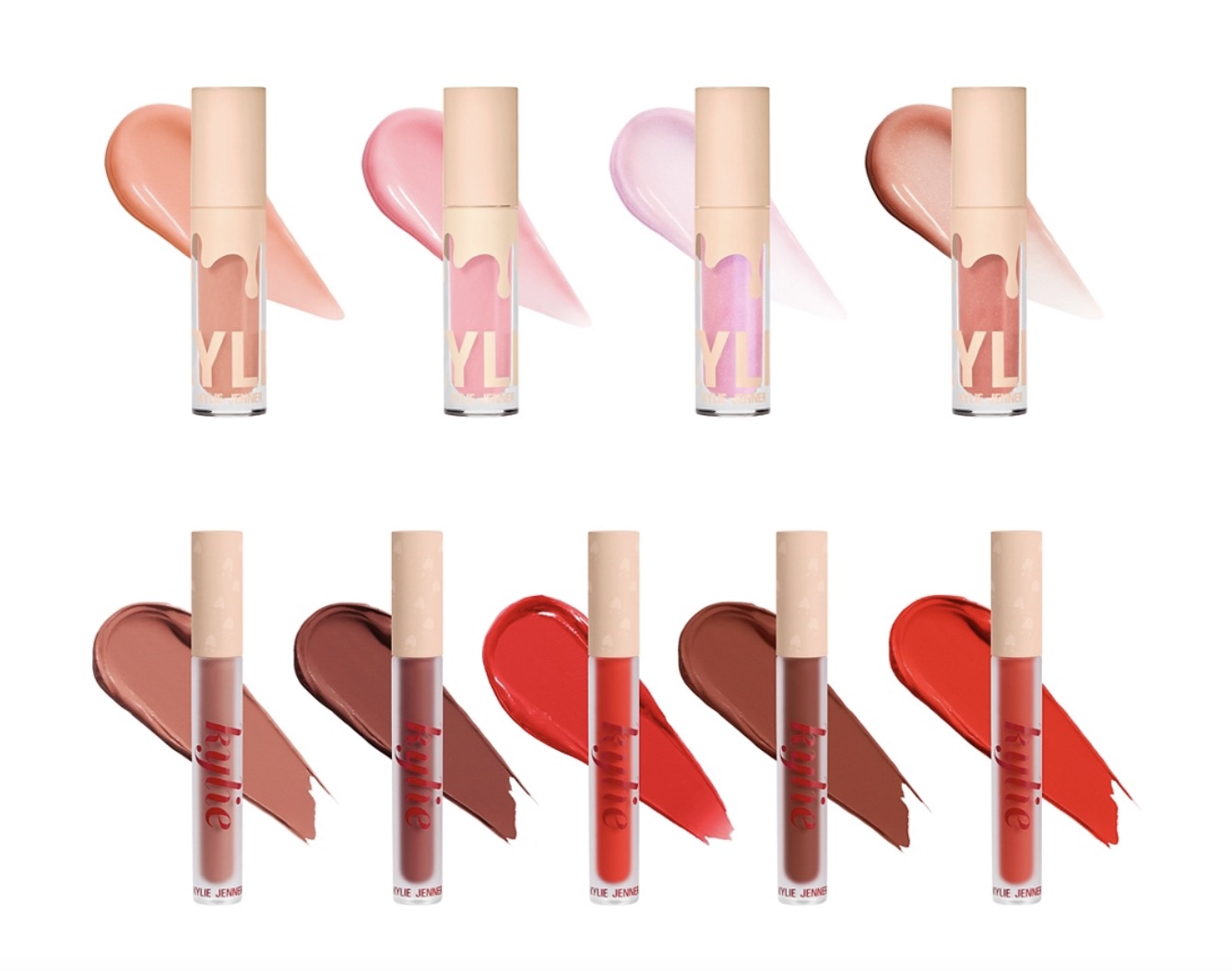 Collection Noël 2022 Kylie Cosmetics Liquid lipstick & High gloss vault