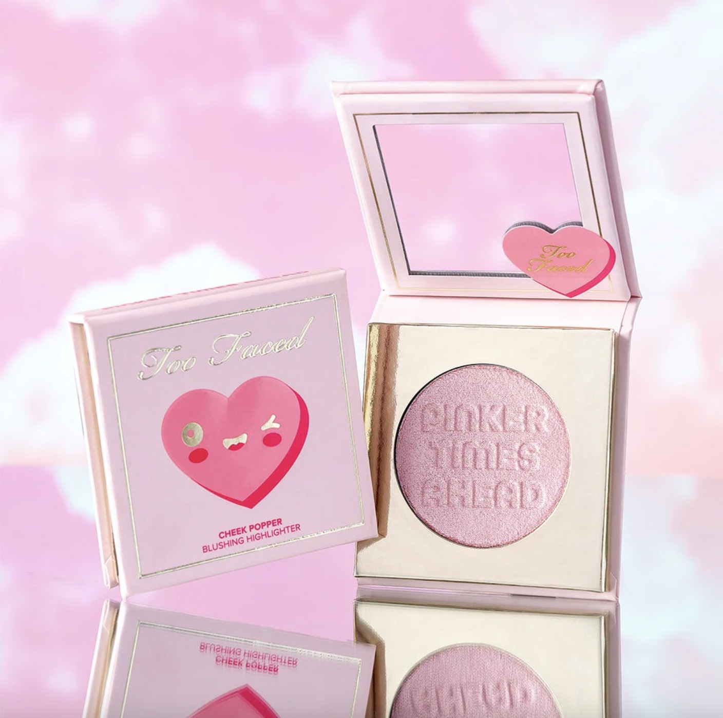 Too Faced Pinker Times Ahead Cheek Popper Blushing Highlighter